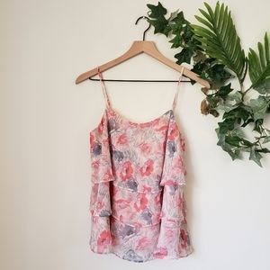 ●Banana Republic Spegetti Strap Floral Top